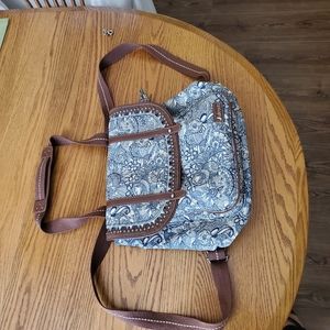 Sakroots convertible backpack/crossbody bag.